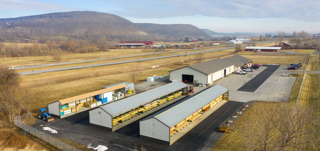 Curtis Lumber Richmondville from overhead