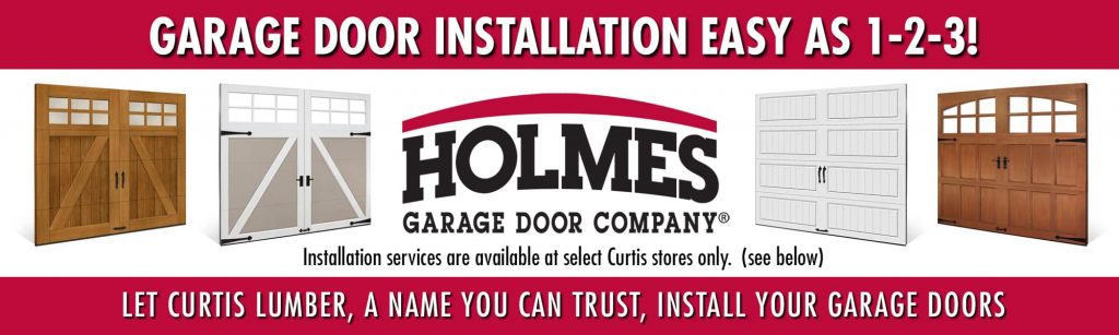 Curtis Lumber Garage Door Installation Easy as 1-2-3!