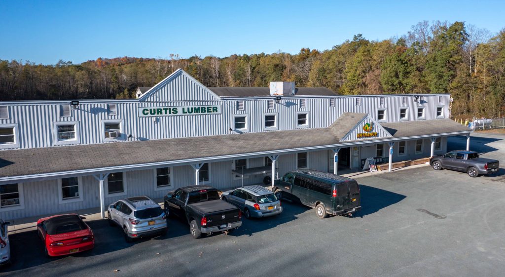 Exterior of Curtis Lumber store in Hoosick, New York 