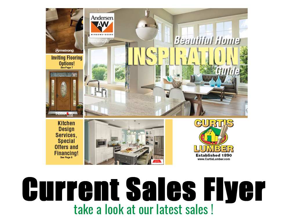 View the current Curtis Lumber Sale Flyer Ad Circular